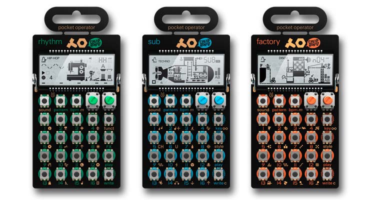 Mini sintetizadores Teenage Engineering Pocket Operator, ya disponibles