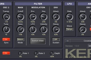 Full Bucket Music Kern, sintetizador plugin VST gratis simplificado