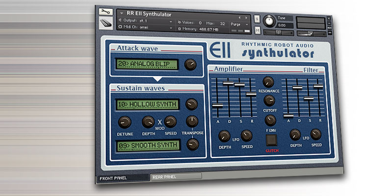 Rhythmic Robot Synthulator, un sintetizador para Kontakt basado en Emulator II