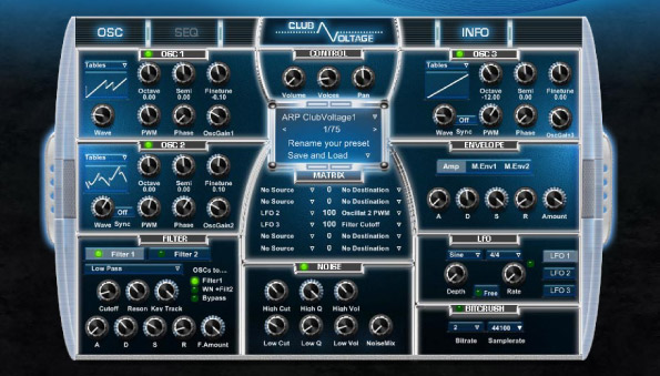 Club Voltage, sintetizador VST gratis para Windows