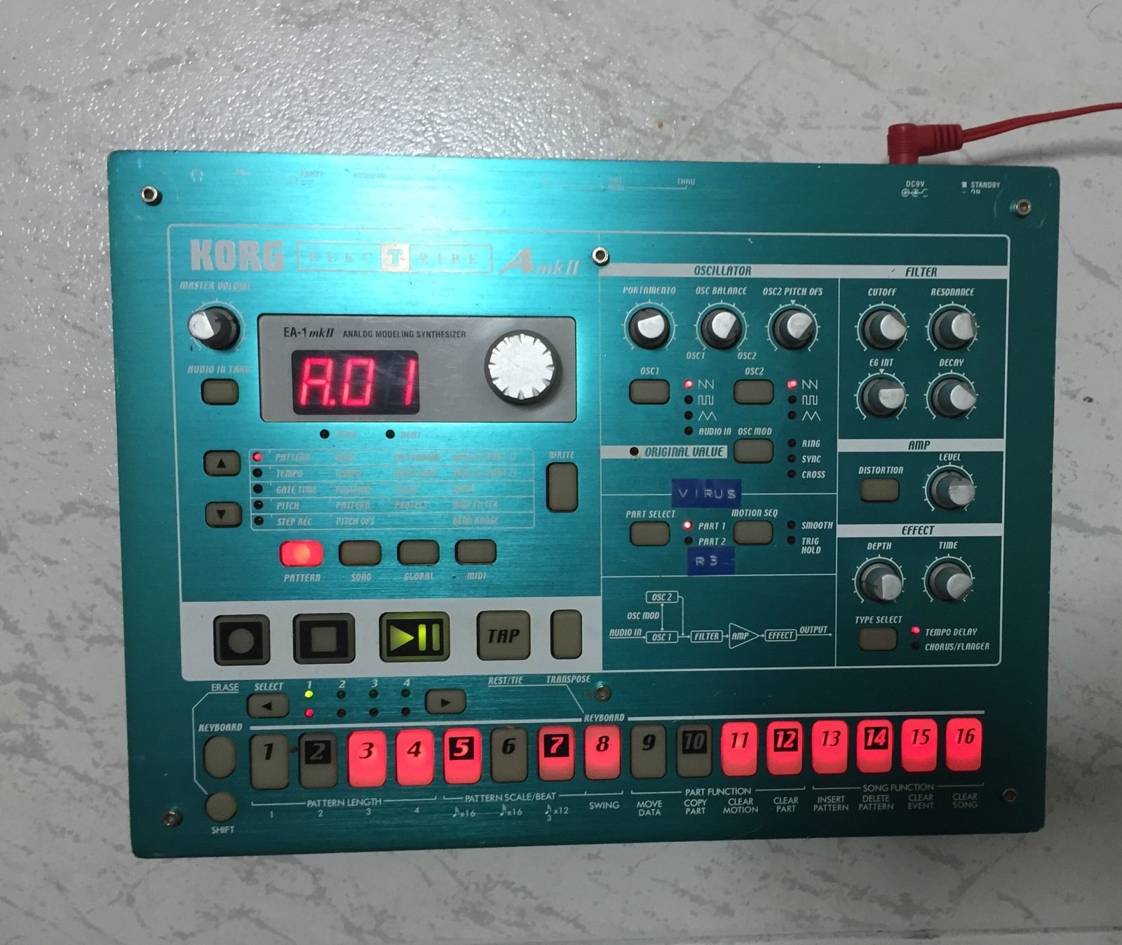 Korg Electribe EA-1 MKII, sintetizador analógico groovebox