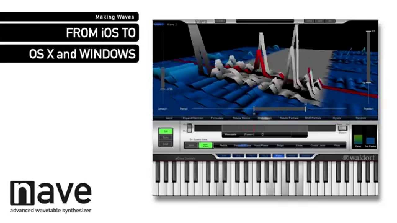 El sintetizador virtual Waldorf Nave, disponible como plugin