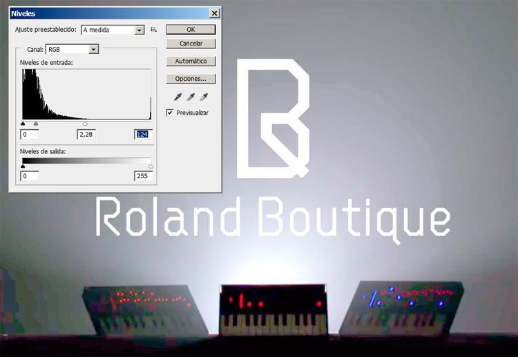 Roland Boutique, Análisis en Adobe Photoshop